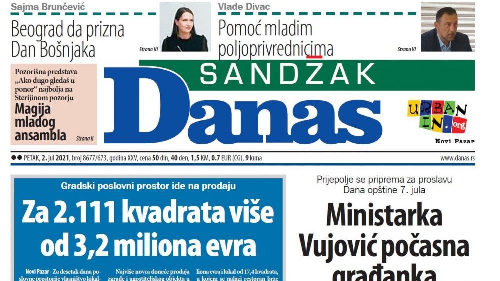 Sandžak Danas - 2. jul 2021. (PDF) 1