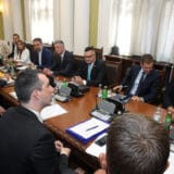 eograd, 2.8.2021. - Predsednik Srbije Aleksandar Vucic bio je danas na sastanku Radne grupe za medjustranacki dijalog bez posredovanja evroparlamentaraca u Domu Narodne skupstine. (BETAPHOTO/MILAN OBRADOVIC/EV)