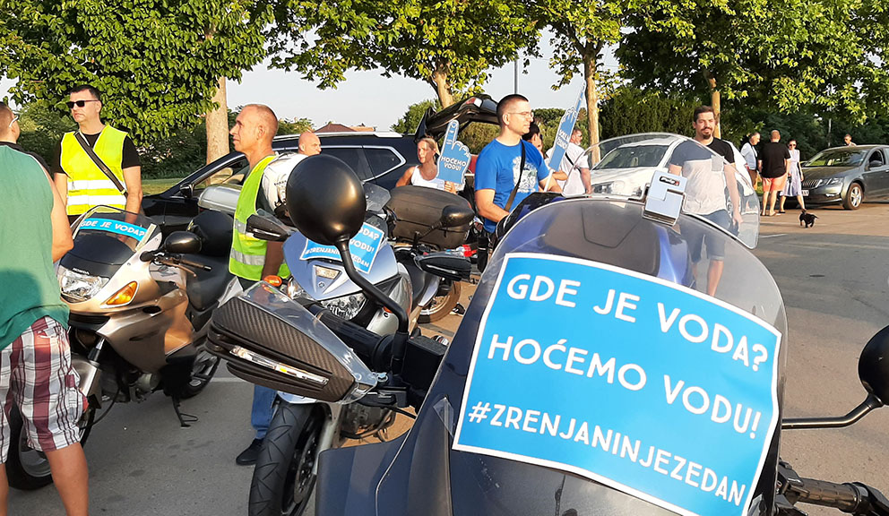 U Zrenjaninu održana peta protestna vožnja jer zdrave pijaće vode nema 17 godina 1
