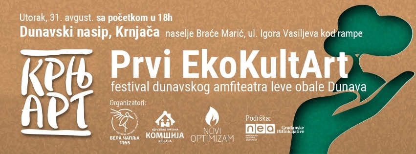 Prvi EkoKultArt festival KRNJART 31. avgusta na dunavskom nasipu u Krnjači 1