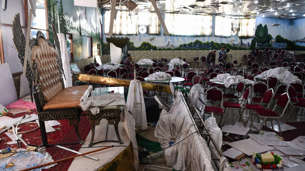 Avganistan, sukobi i terorizam: Šta je ISIS-K 1 Wedding hall in Kabul after the blast. Photo: 2019
