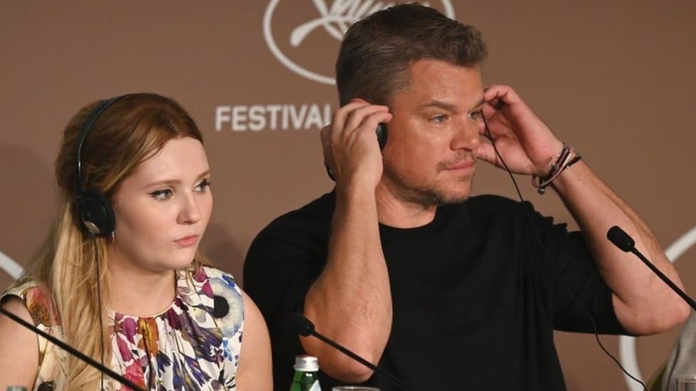 Met Dejmon i vređanje homoseksualaca: „Podržavam LGBTQ+ zajednicu" 2 Abigail Breslin and Matt Damon at news conference for Stillwater at this year's Cannes Film Festival