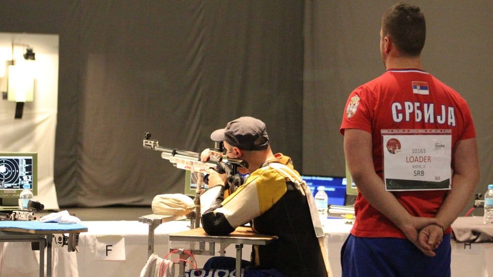 Strelac Dragan Ristić i njegov trener Vladimir Pajić