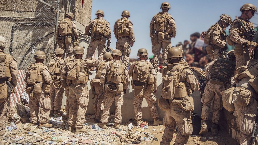US troops at Kabul airport