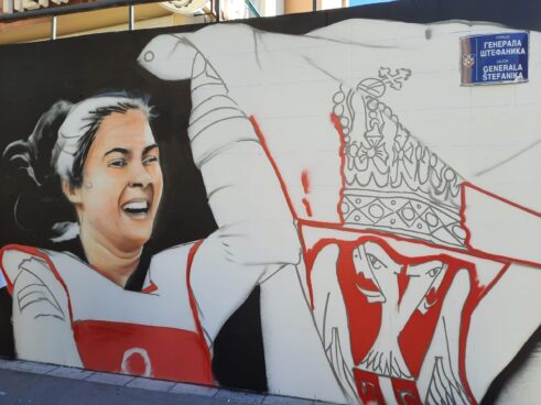 Mural Milice Mandić u naselju Stepa Stepanović 5