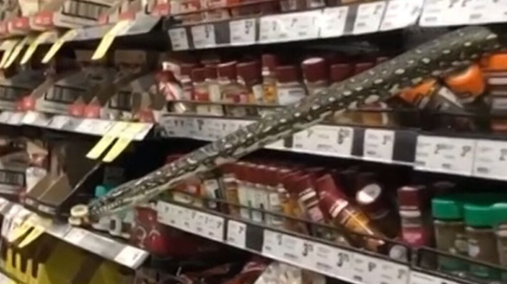 Sa police prodavnice u Australiji uklonjena zmija dužine tri metra 1