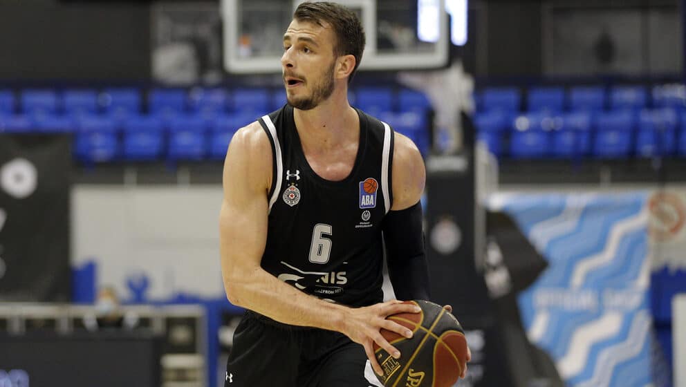 Nemanja Dangubic Aba Liga, Partizan - Krka 4.4.2021. April 4. 2021. Beograd, Srbija foto: Pedja Milosavljevic / STARSPORT