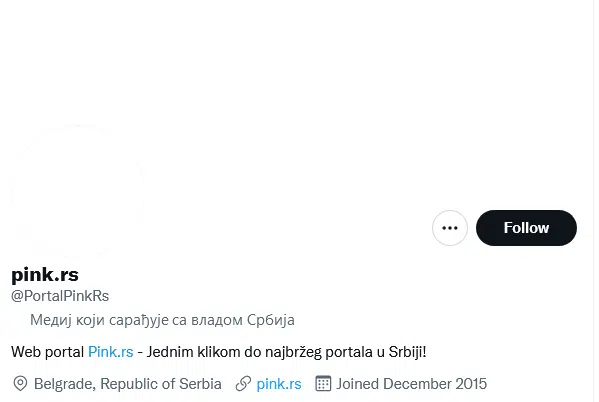 Tviter označio medije iz Srbije koji "sarađuju sa vladom" 2