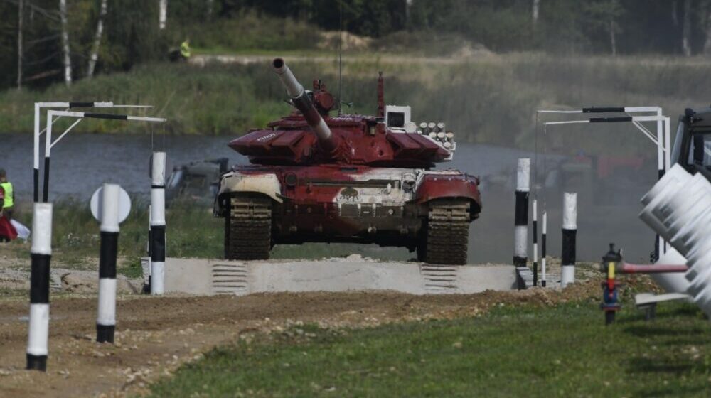 Vojska Srbije u polufinalu tenkovskog biatlona, na poligonu kod Moskve 1