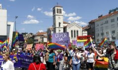 Parada ponosa u Sarajevu, povorka ponosa, LGBT, gej prajt. U Sarajevu održana treća povorka ponosa 3