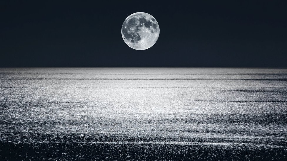 Moon over water