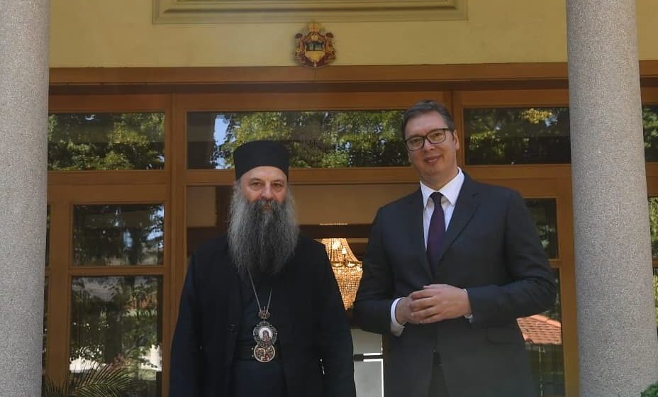 Sastali se Vučić i patrijarh Porfirije 1