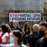 Nekoliko desetina medicinskih sestara i tehničara protestovalo u centru Zagreba zbog kovid potvrda 7