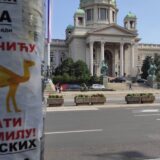 U centru Beograda plakati "Vučiću, vrati kamilu" 12