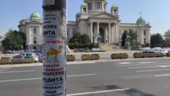 U centru Beograda plakati "Vučiću, vrati kamilu" 3