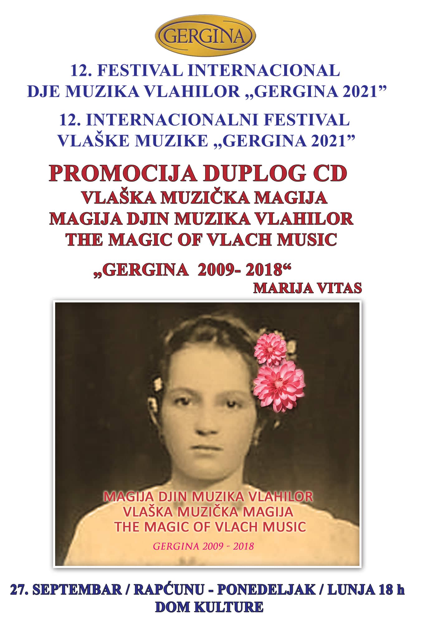 U Negotinu večeras počinje 12. Internacionalni festival vlaške muzike "Gergina" 2 U Negotinu večeras počinje 12. Internacionalni festival vlaške muzike "Gergina" 2