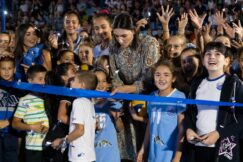 Otvaranje terena - presecanje vrpce Mozzart najboljoj odbojkašici sveta poklonio teren 9