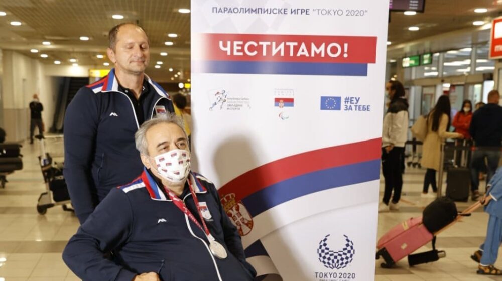 Najtrofejniji srpski paraolimpijac Željko Dimitrijević stigao u Beograd 1