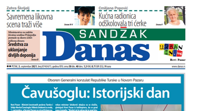 Sandžak Danas – 3. septembar 2021. (PDF) 1