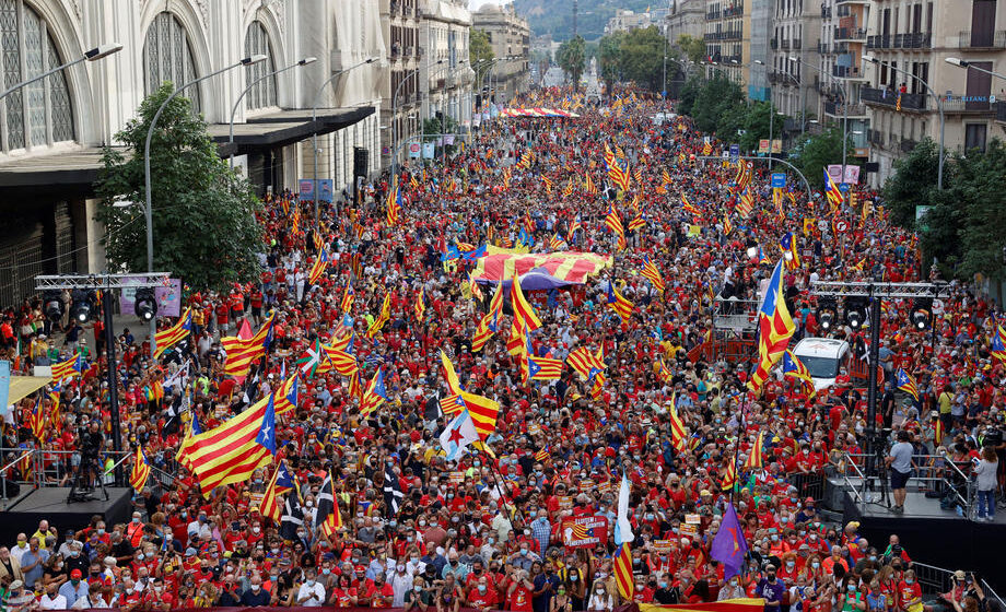 Protest separatista u Kataloniji uoči pregovora sa centralnom vladom 1