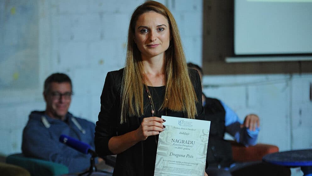 Dragana Pećo dobitnica nagrade "Katarina Preradović" 1