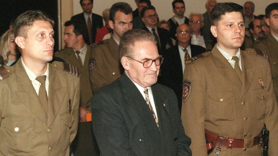 Dinko Sakic on the day of his verdict