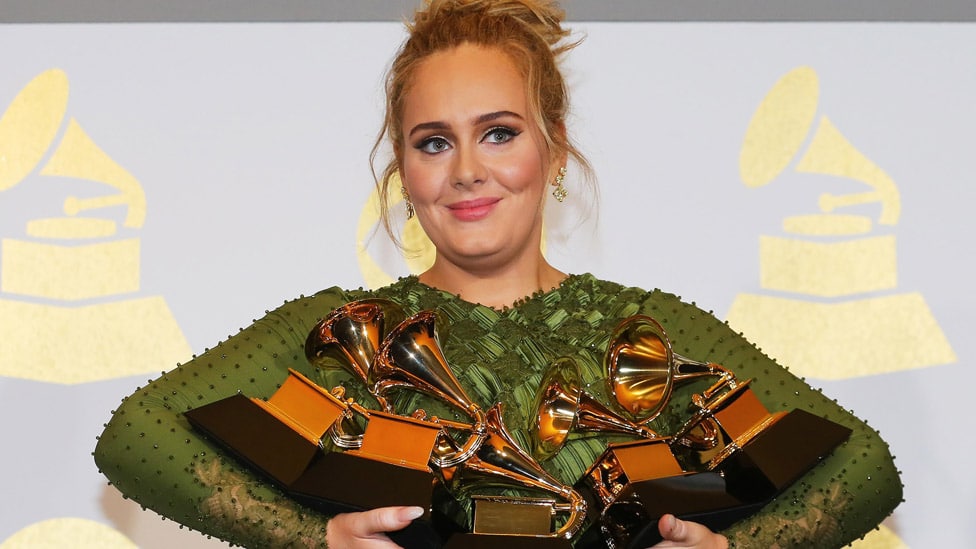 The star won five Grammy Awards for her last album, titled 25