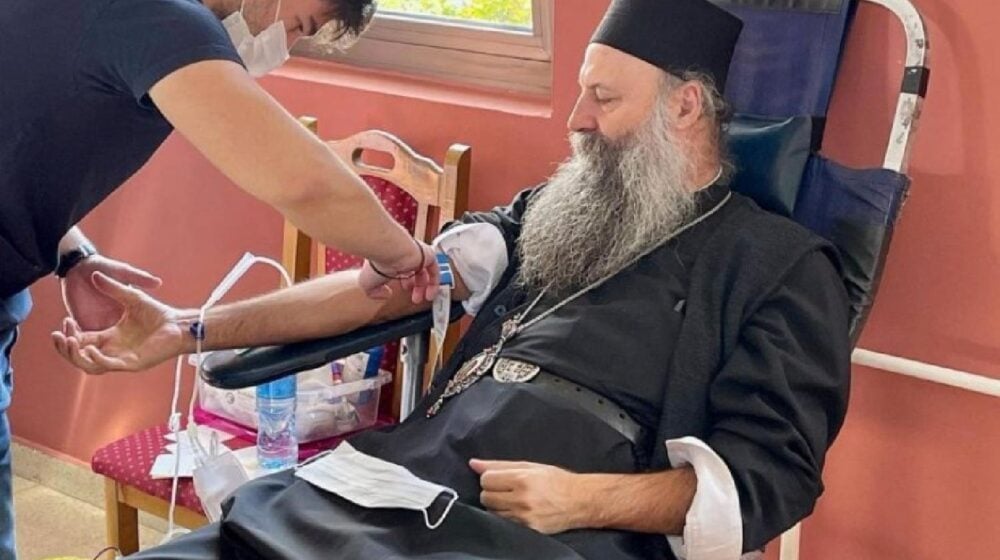 Patrijarh Porfirije učestvovao u akciji dobrovoljnog davanja krvi 1