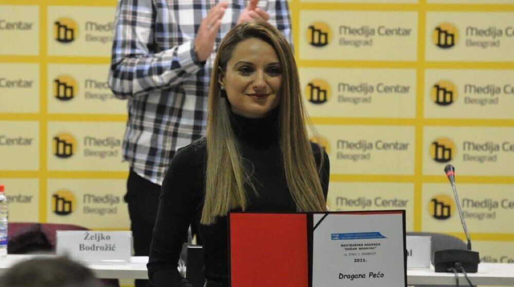 Nagrada 'Dušan Bogavac' dodeljena novinarki KRIK-a Dragani Pećo 1