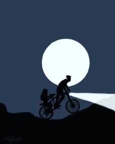 Mesečev put Petar Zorkić Melanž različitih motiva crtanih prstom na telefonu 5