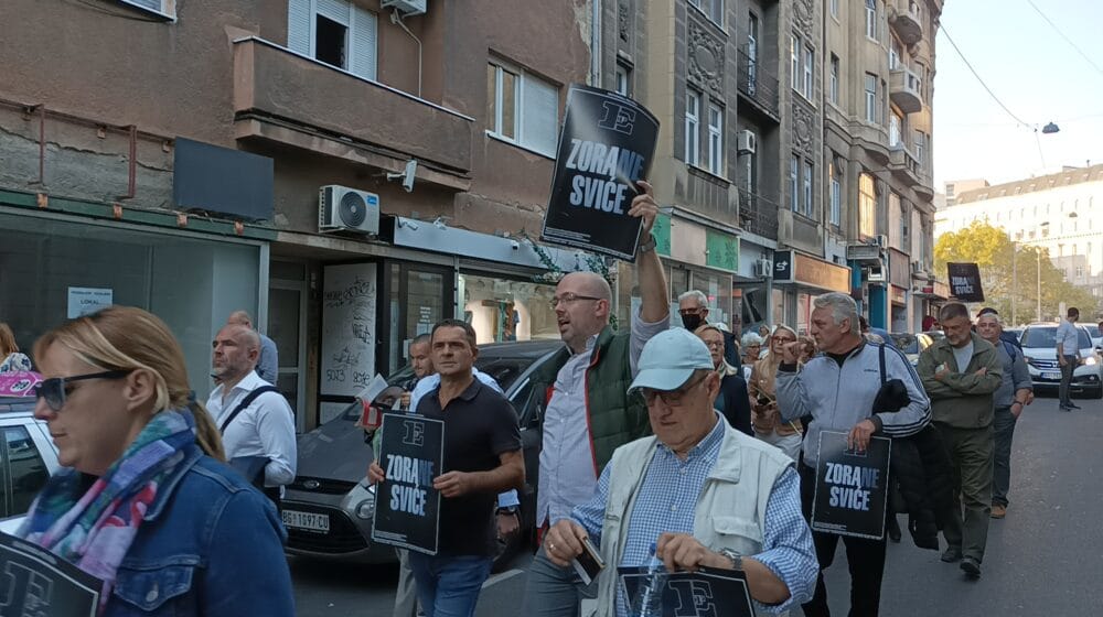 Šetnja protiv peticije za oslobađanje Zvezdana Jovanovića 1