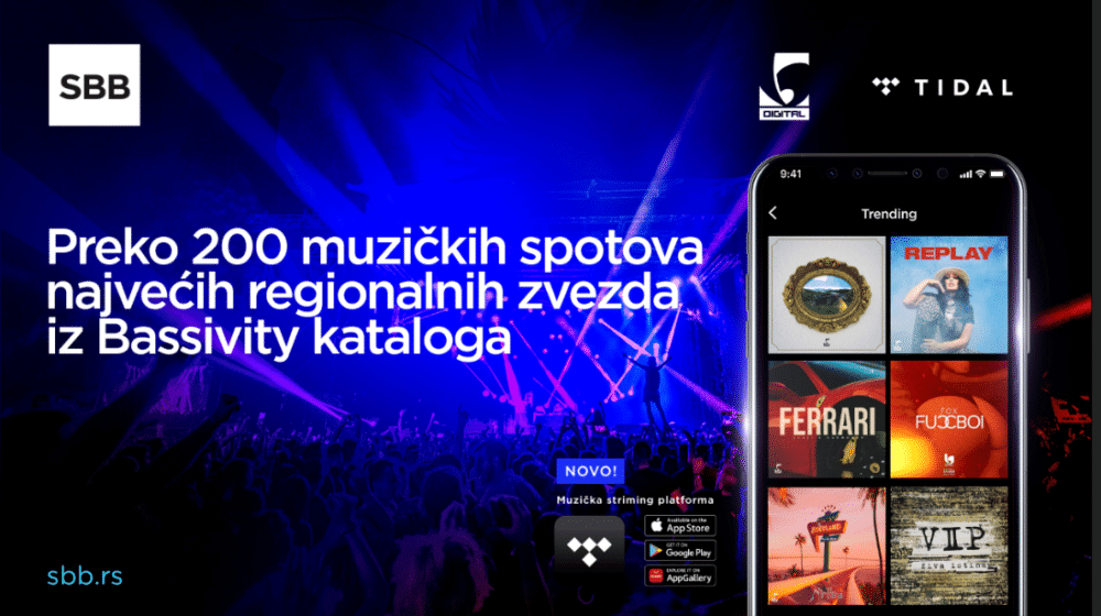 Spotovi najvećih regionalnih zvezda današnjice od sada za SBB korisnike uz TIDAL 1