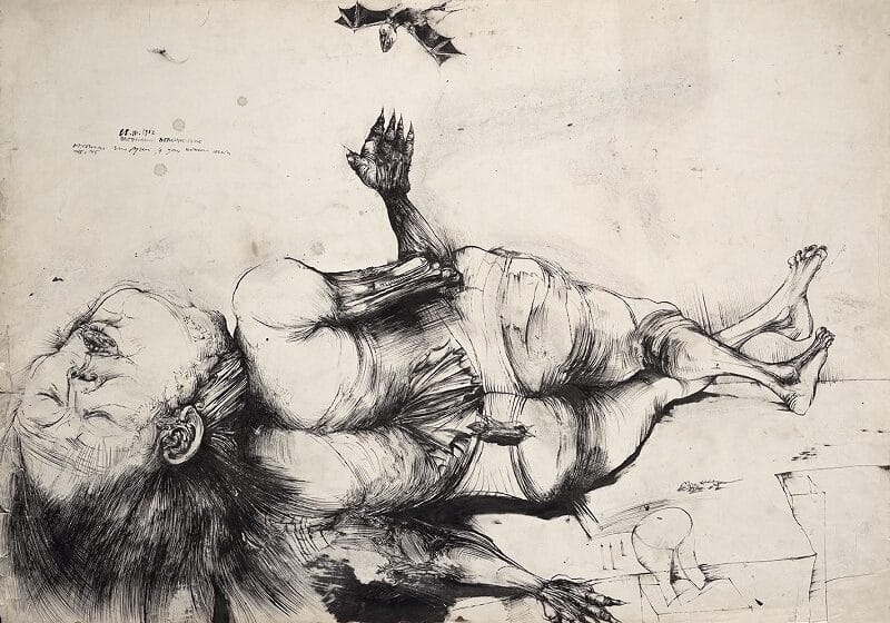 Izložba crteža Vladimira Veličkovića u beogradskoj Galeriji „Rima” 1