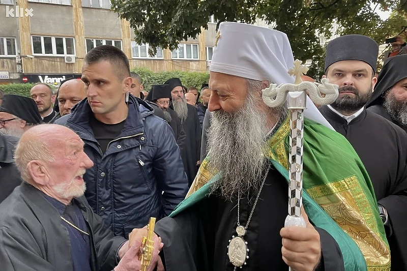 Patrijarha u Sarajevu dočekao četnički pop Vojislav Čarkić 1