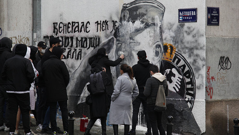 Građanski sukob oko Mladićevog murala 1