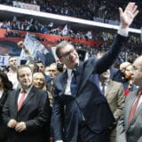 Beograd, 27.11.2021. - Vodja Srpske napredne stranke, predsednik drzave Aleksandar Vucic okupio je veceras clanove i goste na predizbornom skupu u Stark areni u Beogradu. (BETAPHOTO/EMIL VAS/EV)