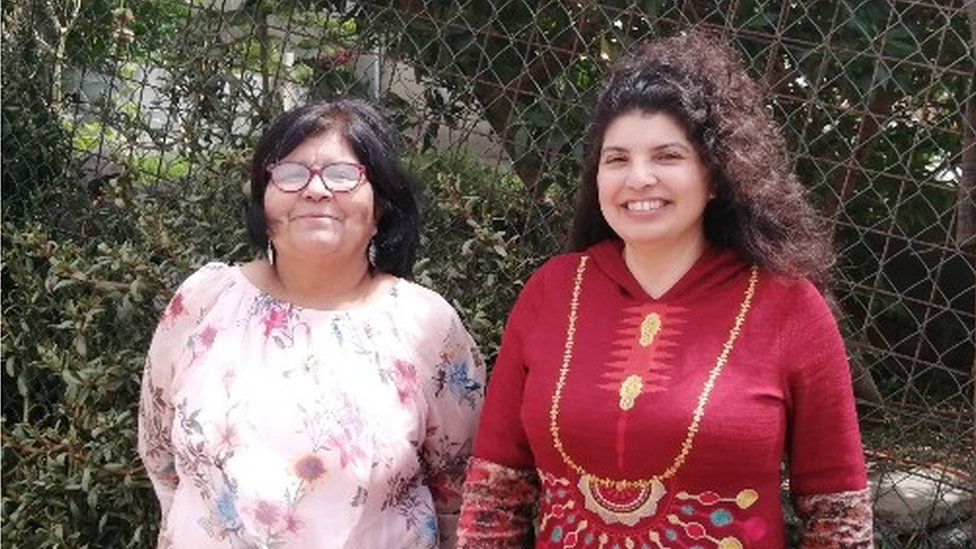 Ana María Nieto (left) and Paola Pimentel