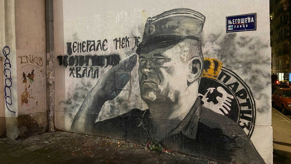 Mural u Njegoševoj ulici na Vračaru