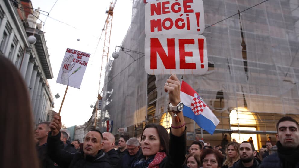 zagreb protest