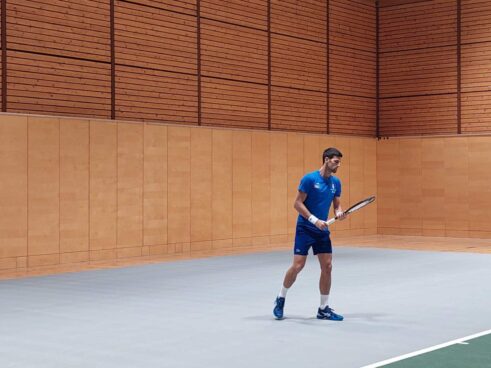 256791025_452246576319401_815732700560920139_n Reprezentacija Srbije je kompletna, Novak Đoković odradio prvi trening u Olimpijskoj hali Insbruka 10