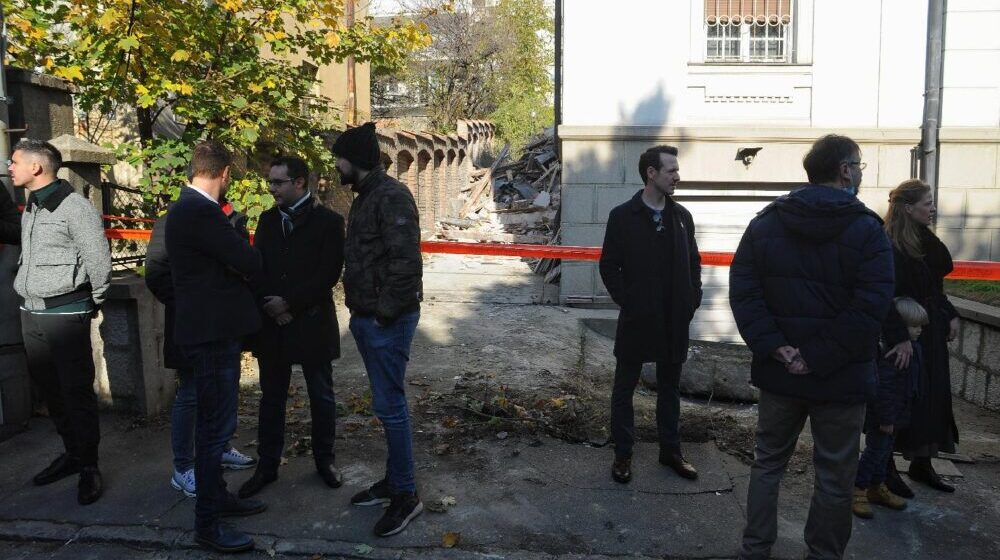 Protest na Vračaru zbog rušenja vile iz 1930. godine 1