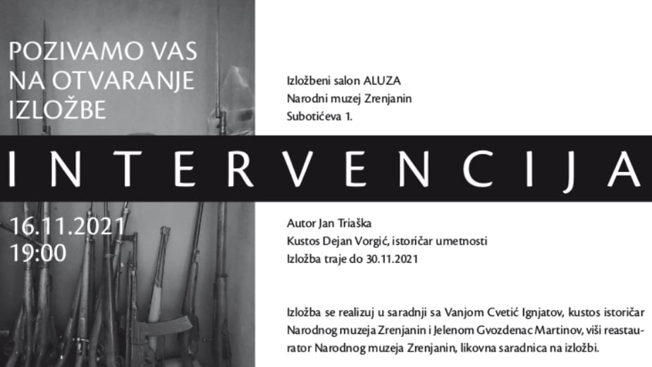 Izložba "Intervencije" Jana Triaška u galeriji ALUZ u Zrenjaninu 1