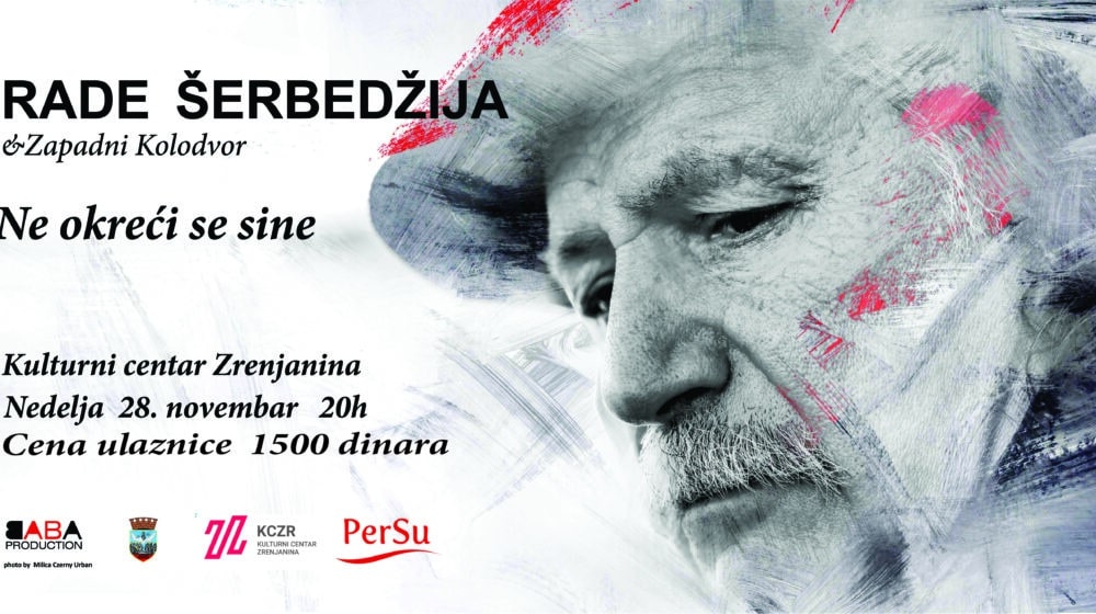 Koncert Radeta Šerbedžije 28. novembra u Zrenjaninu 1