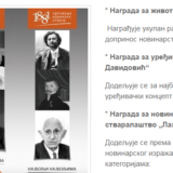 Udruženje novinara Srbije raspisalo konkurs za novinarske nagrade 13