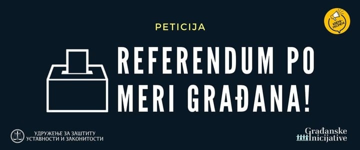 Za 20 minuta 5.000 potpisa peticije Referendum po meri građana 2