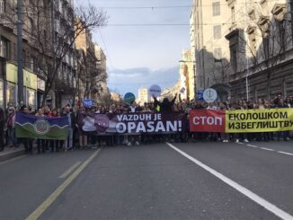 Hiljade građana na protestu "za bezopasan vazduh" na Terazijama 25