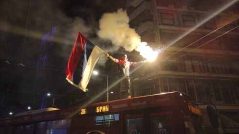 Slavlje na Trgu Republike nakon plasmana fudbalera na Mundijal (FOTO, VIDEO) 18