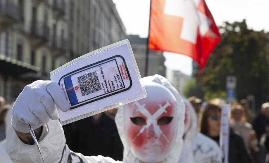 švajcarska anti kovid protest