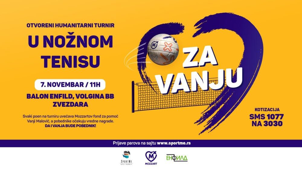 Mozzart organizuje humanitarni turnir za malu Vanju 1