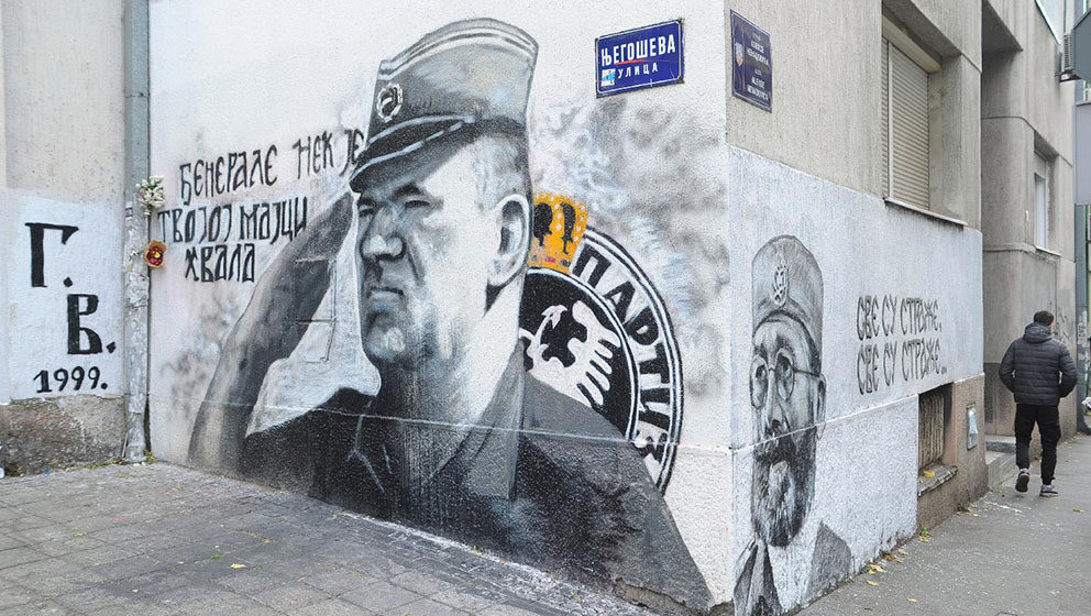 Očišćen mural Ratku Mladiću 1